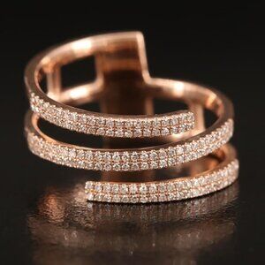 $3950 / Shy Creations Designer Diamond Ring / 14K Gold / Luxury